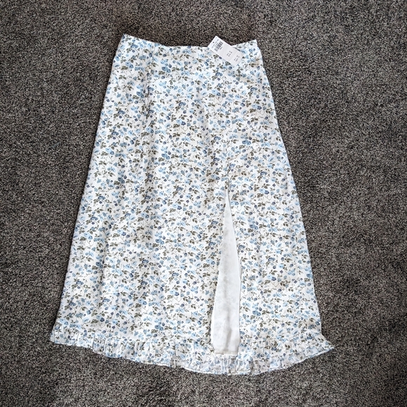 NWT Abercrombie Midi Skirt Floral S - Picture 3 of 7